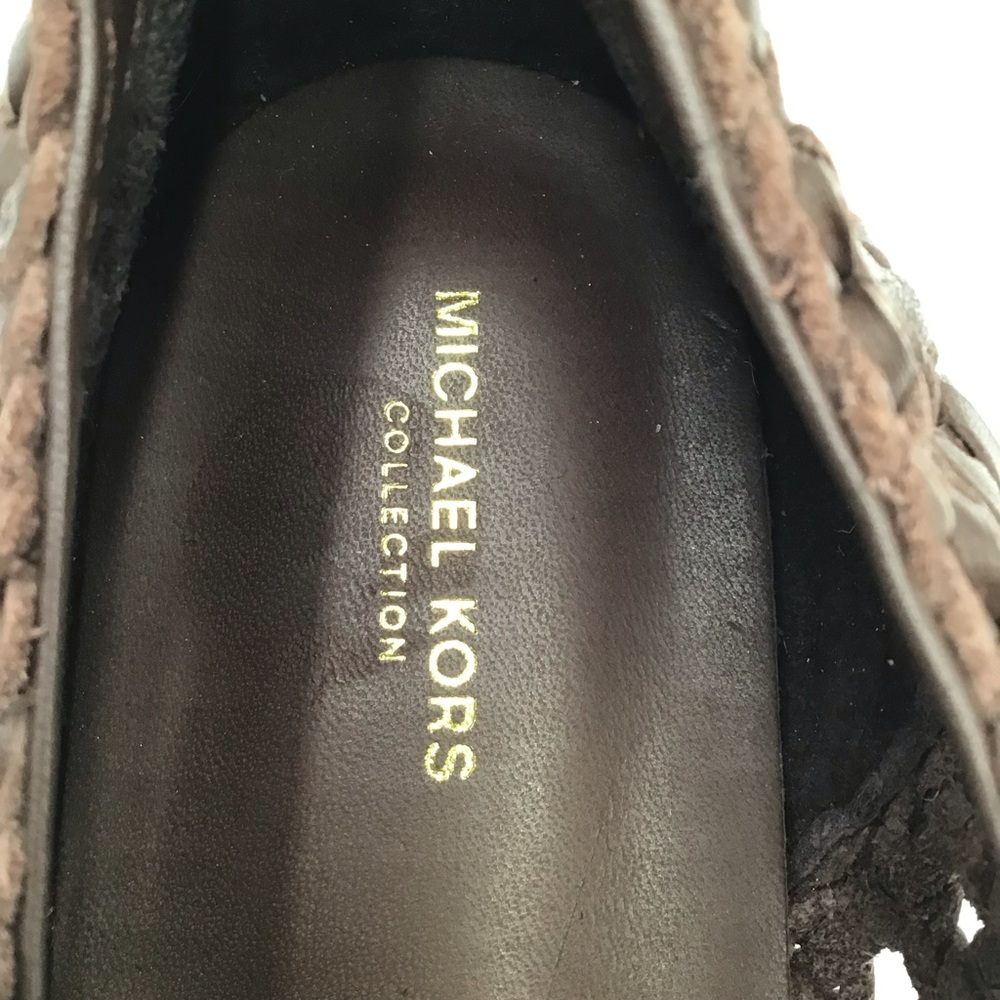 Michael Kors Collection Size 39 Espadrille Brown Weaved Leather Loafer - Picture 10 of 12